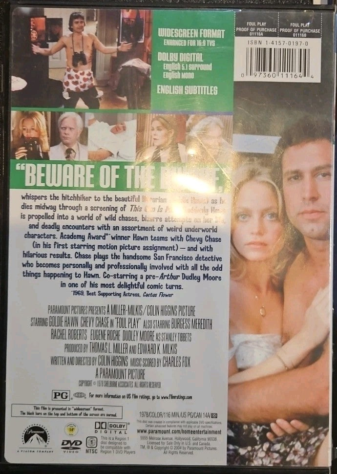 Foul Play (DVD, 2004, Widescreen Collection)