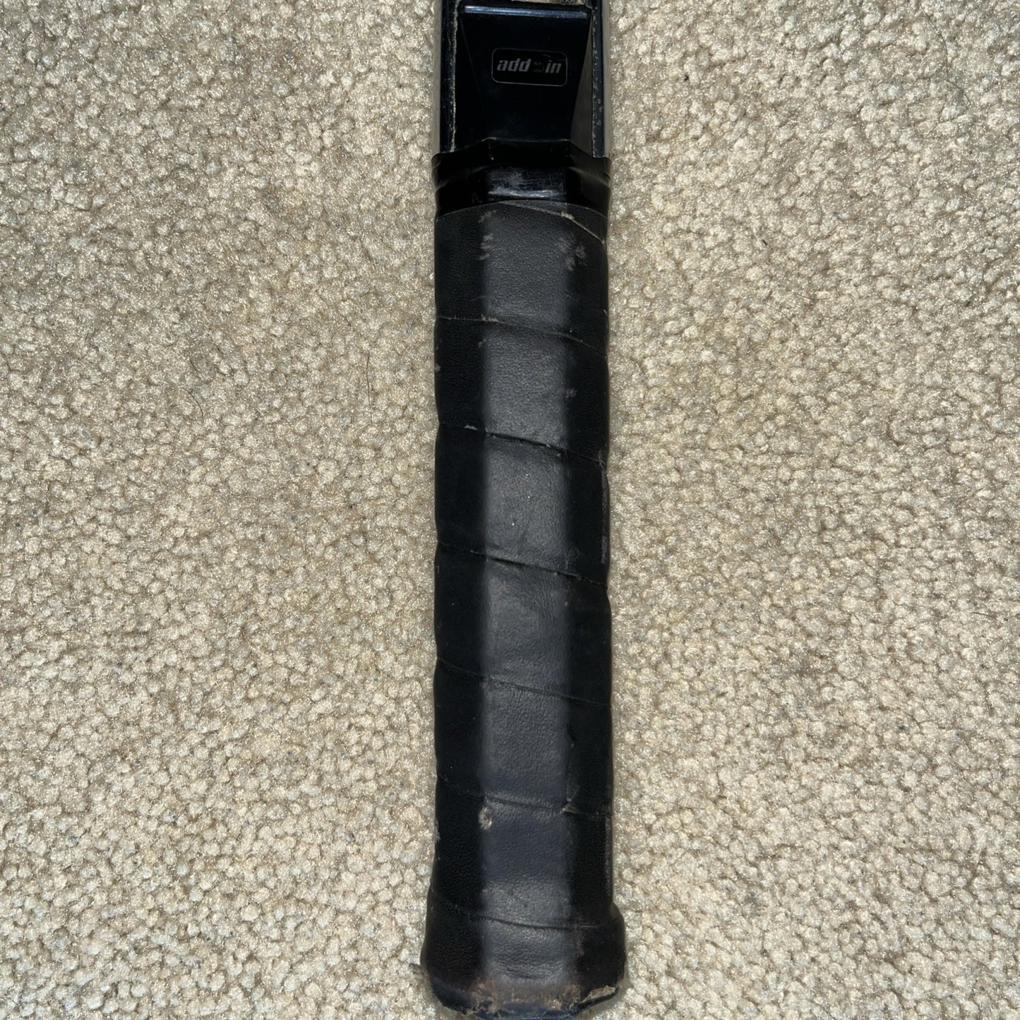 VIntage Jason Empire Add In Tennis Racket 4-3/8. W/Yamaha Vinyl Zipper Case