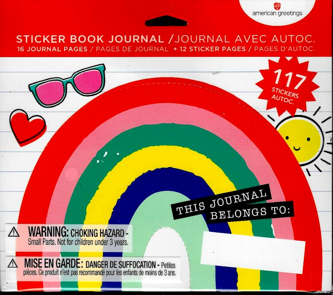 American Greetings Sticker Book Journal