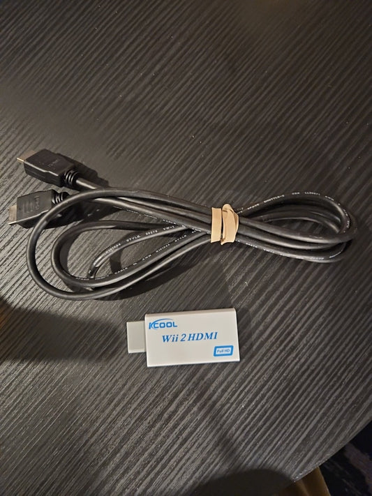 PORTHOLIC Wii to HDMI Converter 1080P with 5Ft High Speed HDMI Cable Wii2 HDMI A