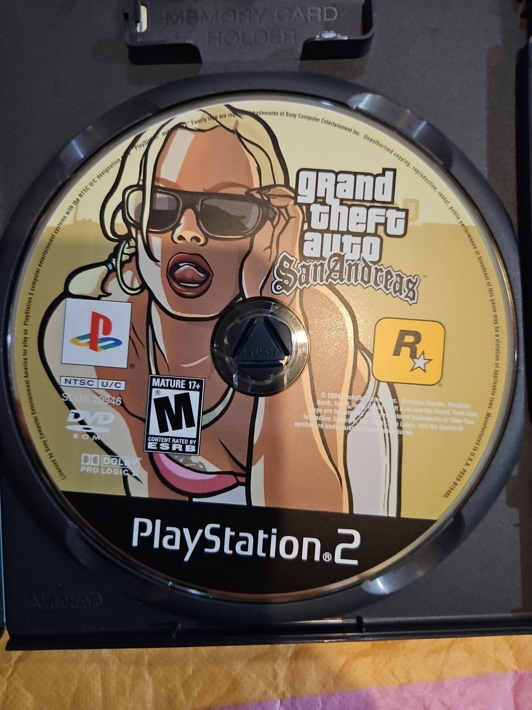 Grand Theft Auto: San Andreas (PS2) Mint. W/ Manual + Poster. Tested. New Case