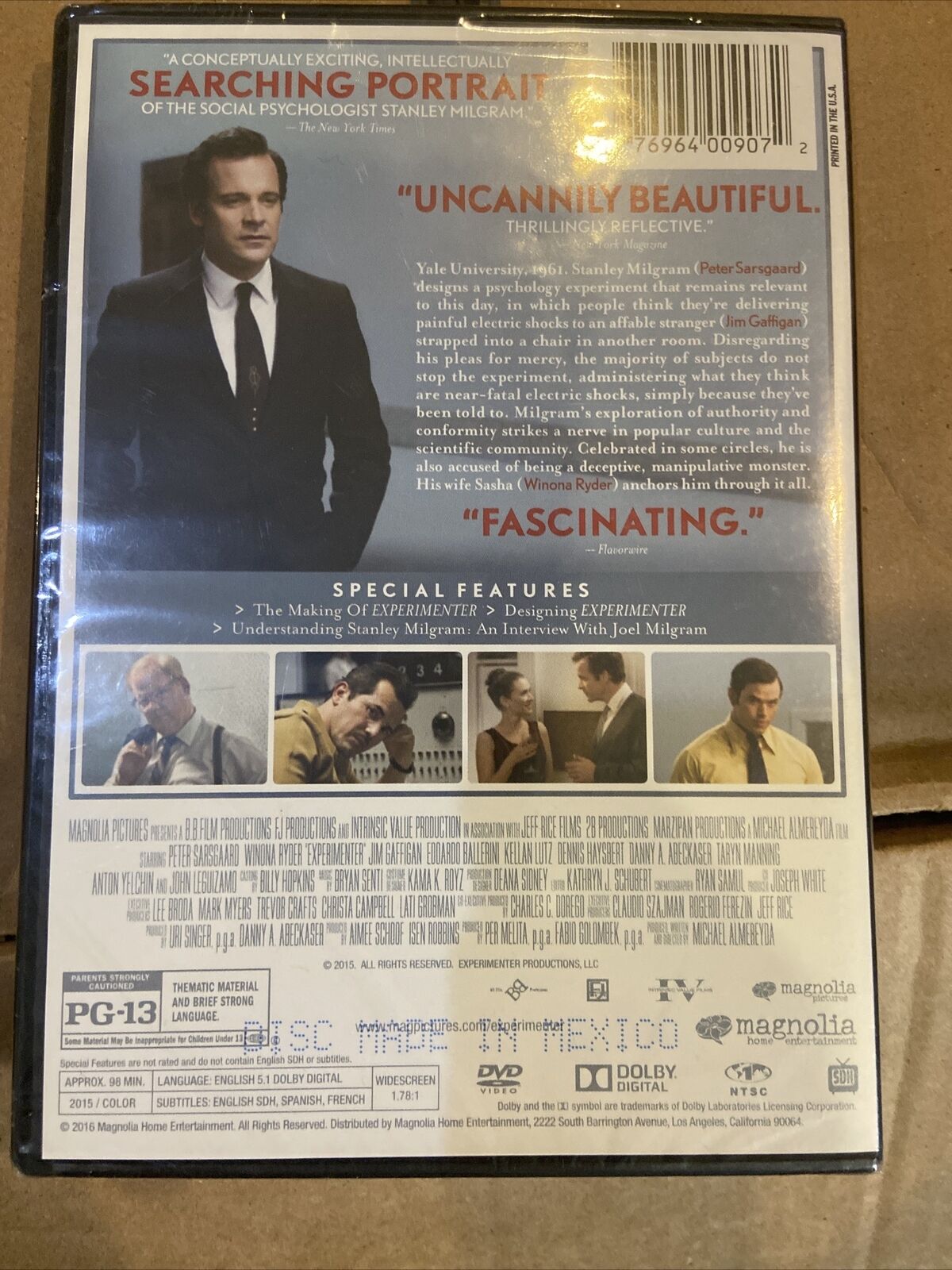 Experimenter (DVD, 2015)