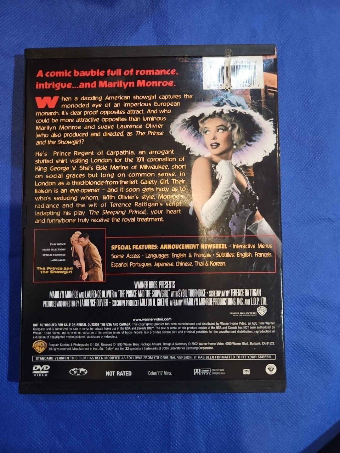 The Prince and the Showgirl (DVD, 1957) Tested