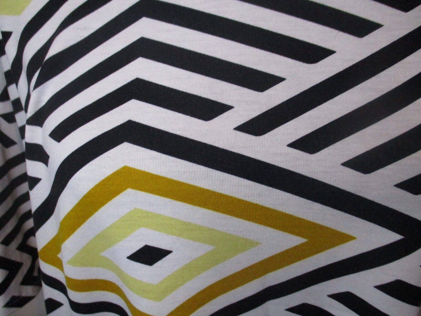 LuLaRoe Irma Black White Mustard Tunic Geometric XXS NWOT