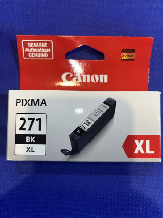 (1) Canon Pixma 271 CLI-271XL BK Black Ink Cartridges High Capacity OEM NEW