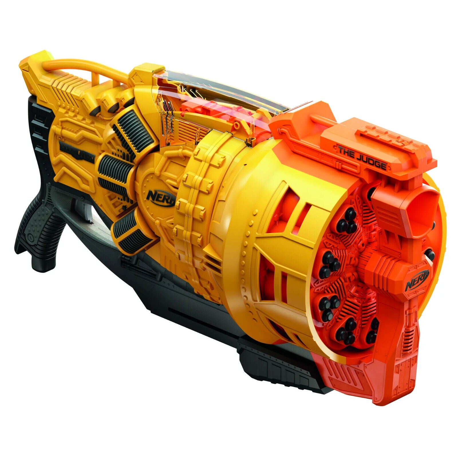 Nerf Doomlands 2169 The Judge Gun Blaster Holds 30 Darts Tested Working