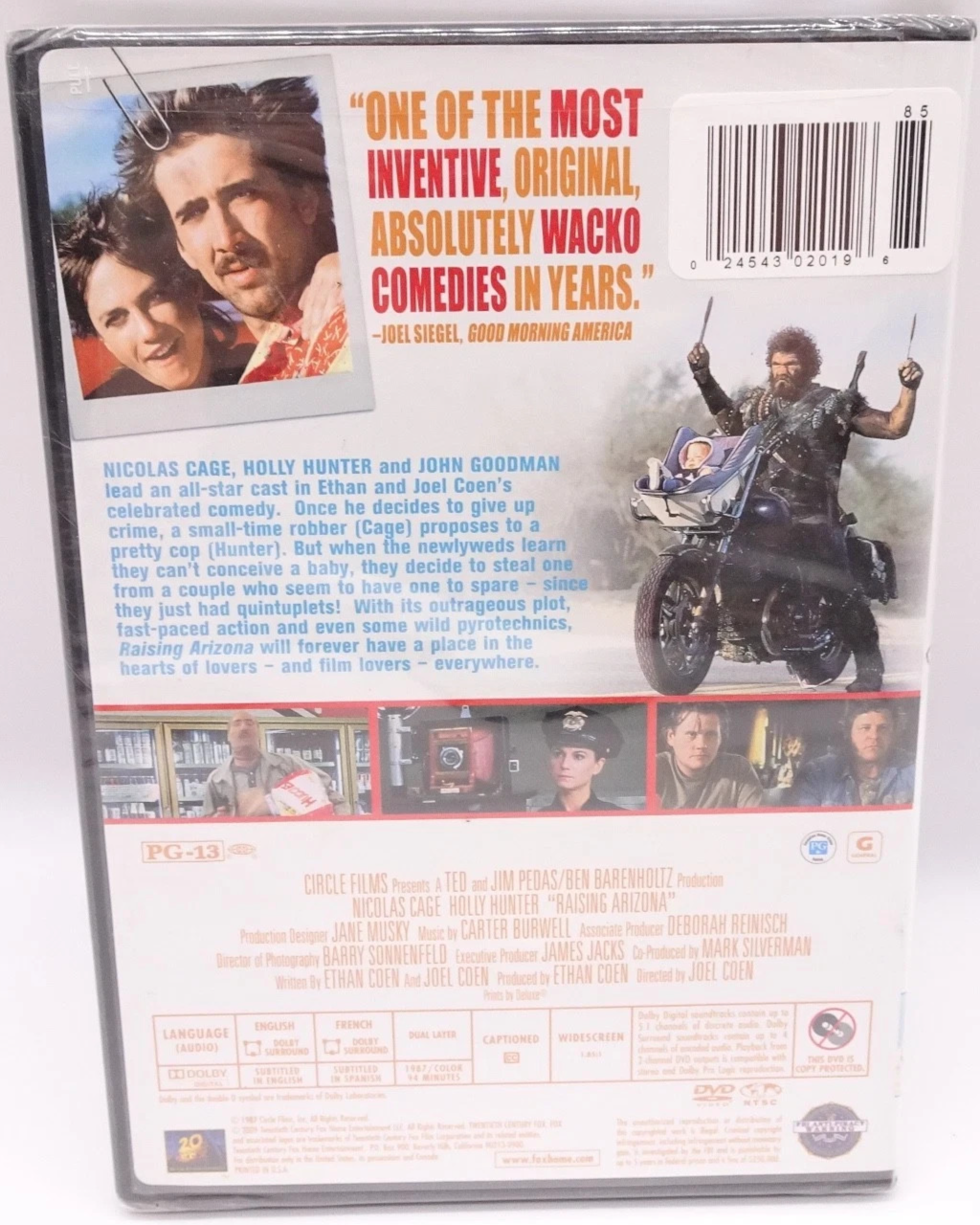 Raising Arizona (DVD, 1987) New Sealed