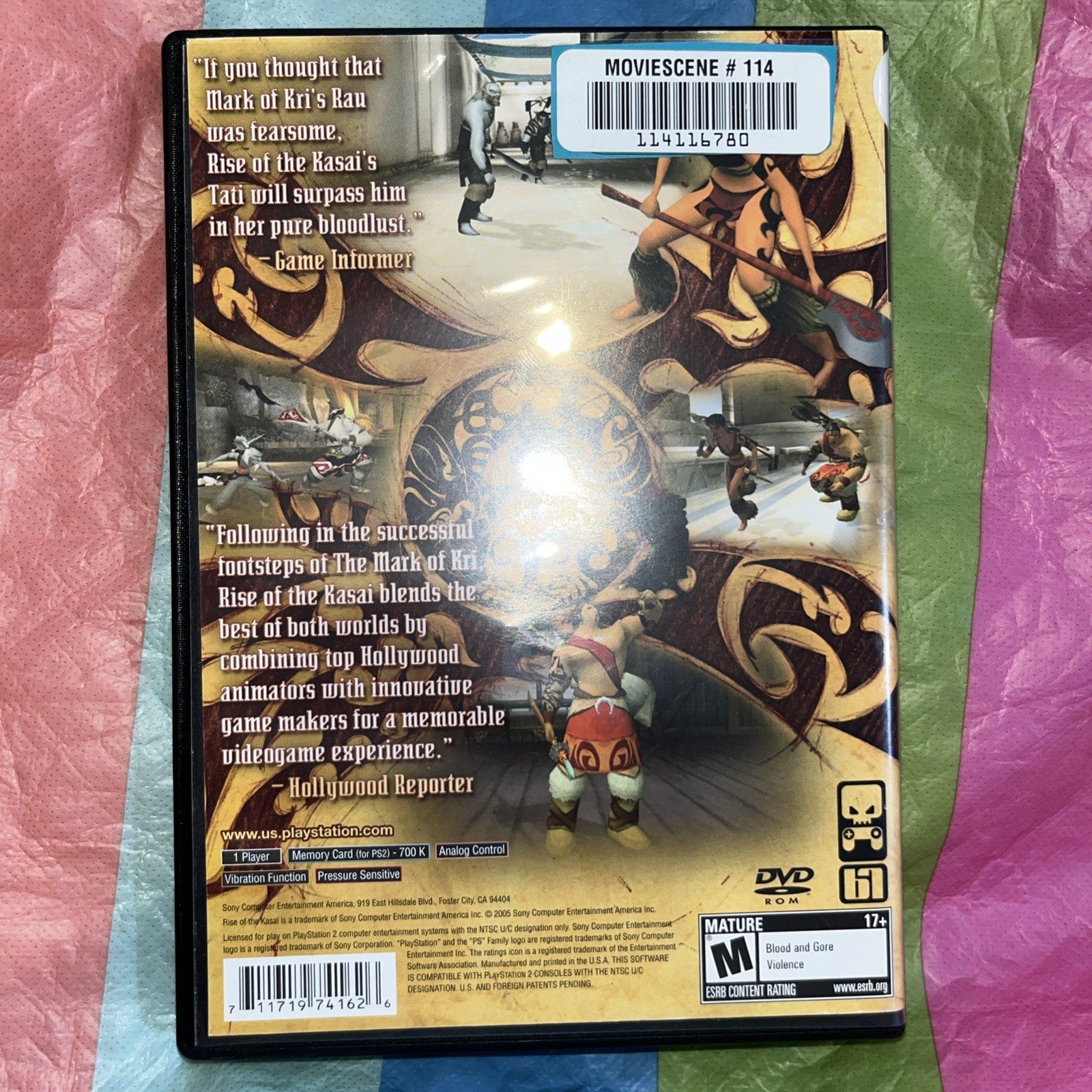 Rise of the Kasai (PS2)  Tested. Manual. Former Rental. New Case