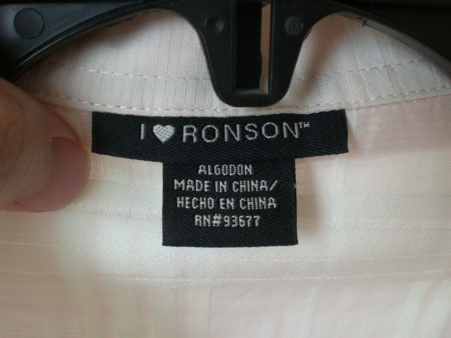 I Heart Ronson Pink Button Down Top Shirt Blouse MEDIUM