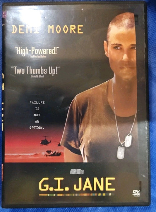 G.I. Jane (DVD, 1997) Slim Case. Cropped Artwork. Tested