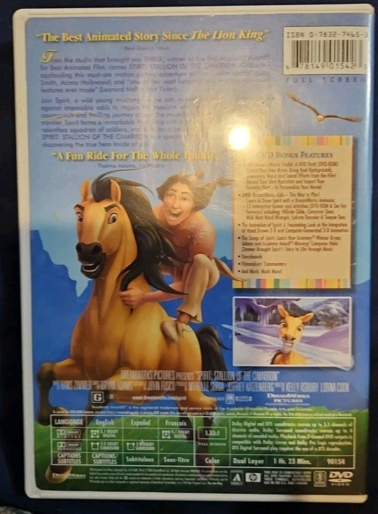 Spirit-Stallion of the Cimarron (DVD, 2002) New Sealed