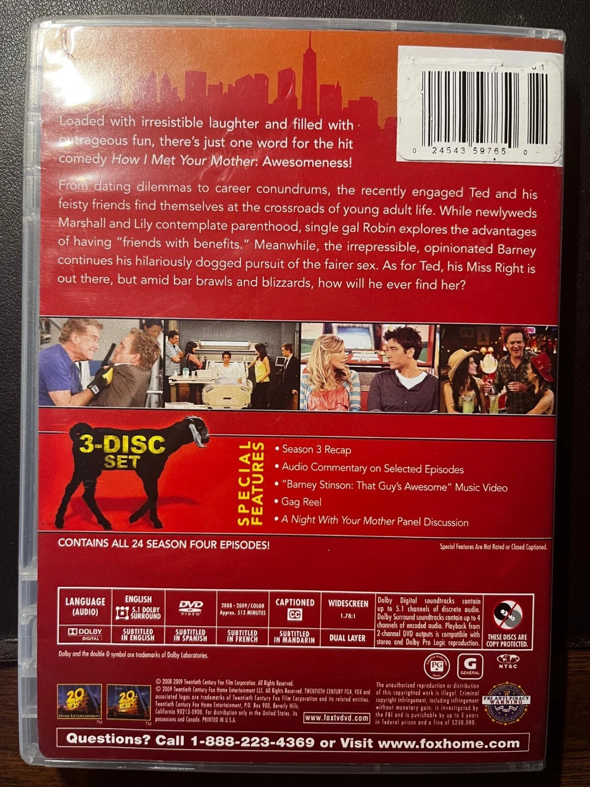 How I Met Your Mother The Complete Fourth Season 4 (DVD) New