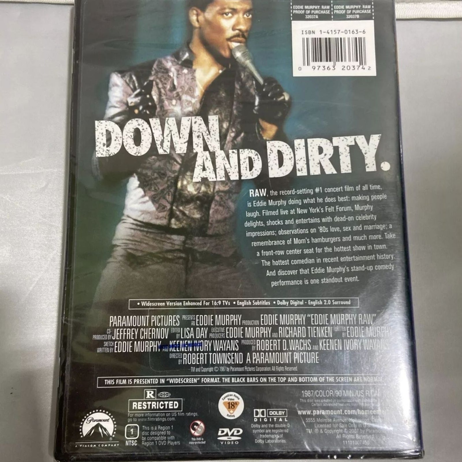 Eddie Murphy - RAW (DVD) Factory Sealed - Free Shipping