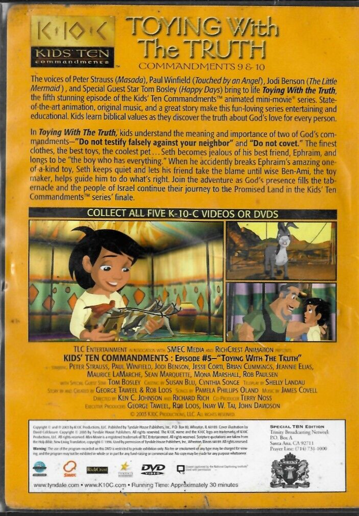Kids' Ten Commandments (DVD, 2003)