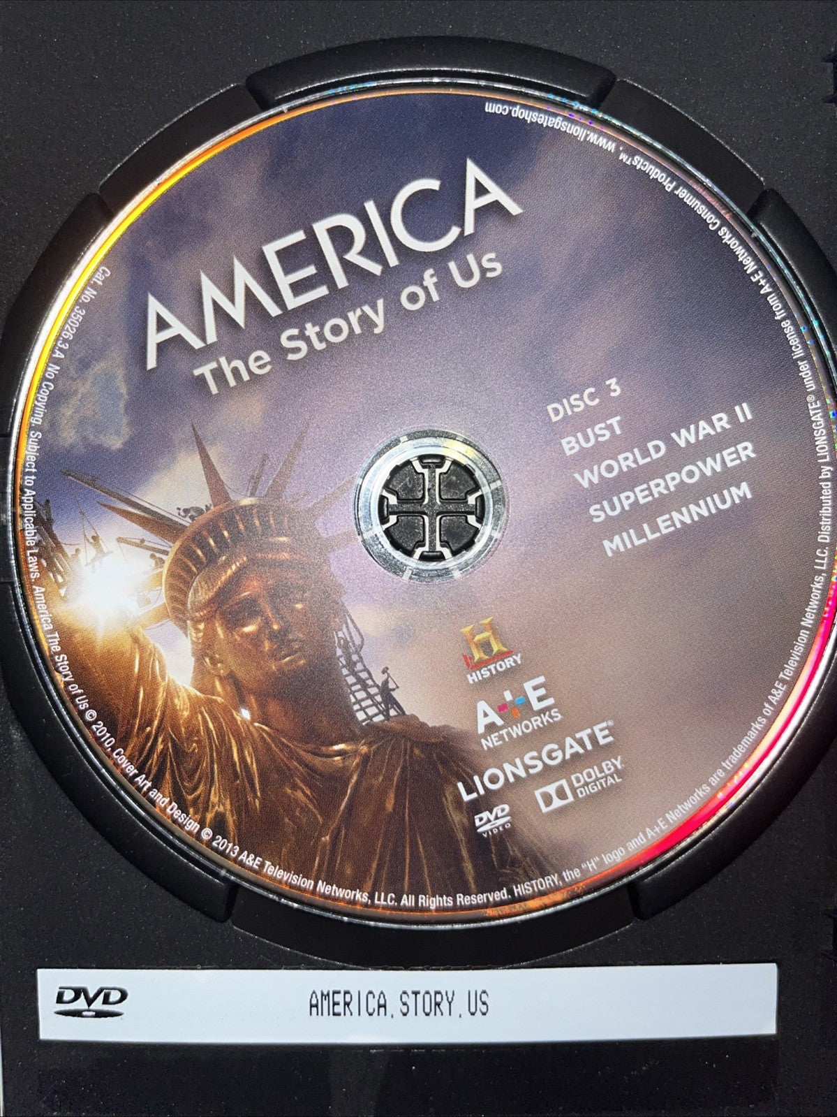 America: the Story of Us (DVD, 2010) Missing Disc 1.  Disc 2 & 3 Only