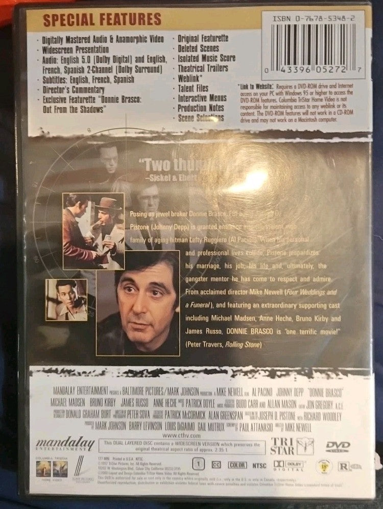 Donnie Brasco (DVD, 1997)
