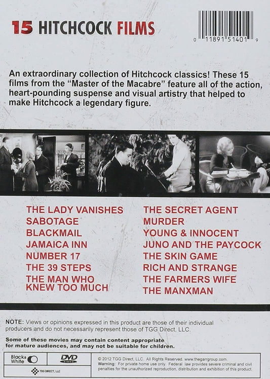 Alfred Hitchcock: 7 Feature Films (DVD, 2010, 2-Disc Set)