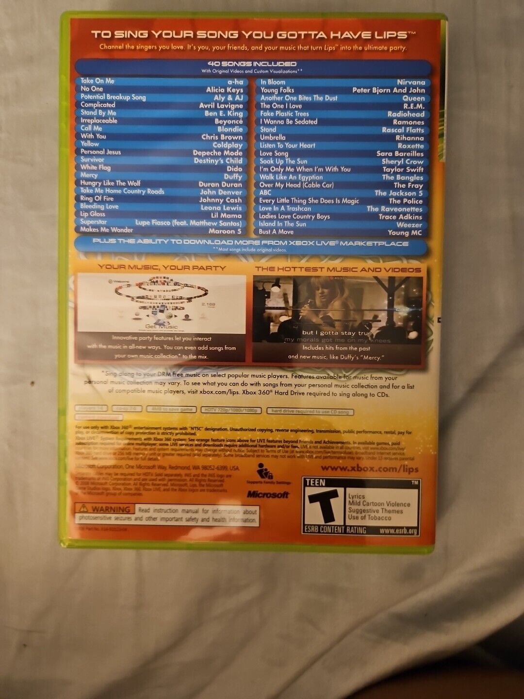 Lips (Microsoft Xbox 360, 2008)