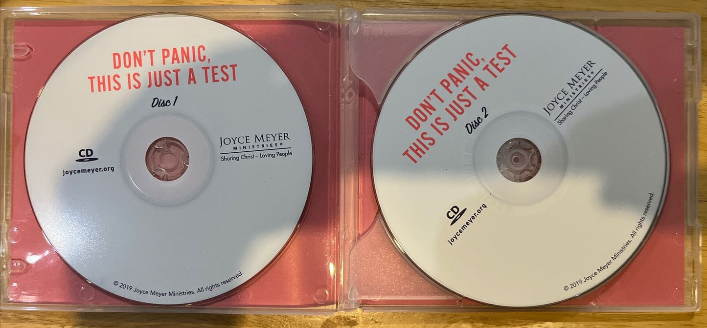 Joyce Meyer - Don’t Panic, This Is Just A Test Audio CD 2019 3-CD Teaching Serie