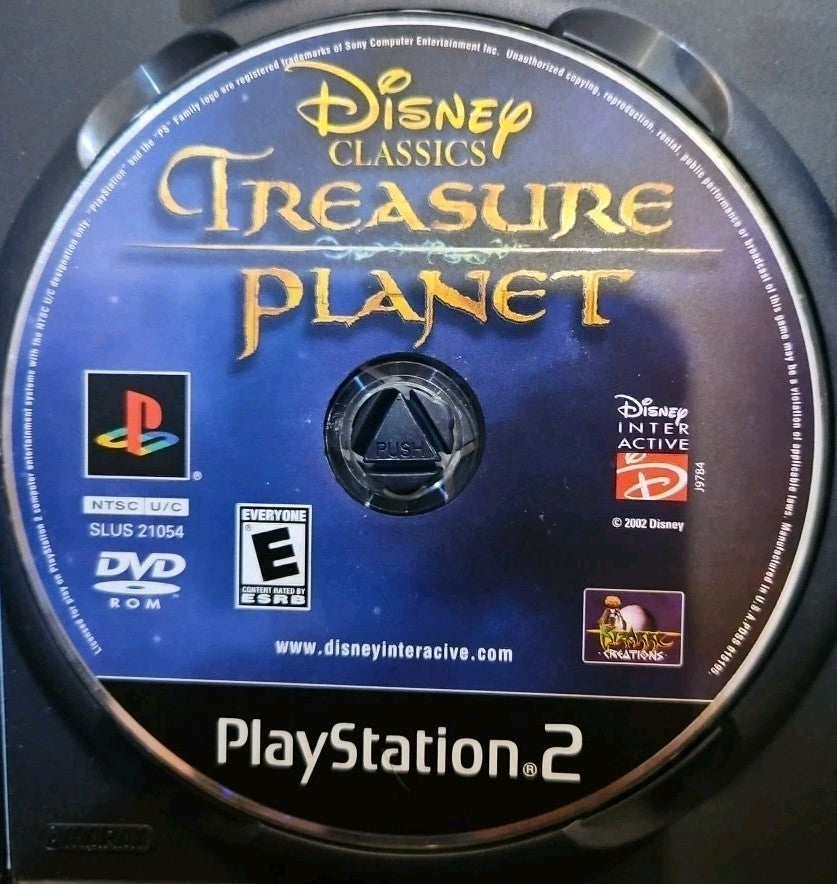Treasure Planet Disney Classic - PS2. Tested. No Scratches. Damaged Artwork. 