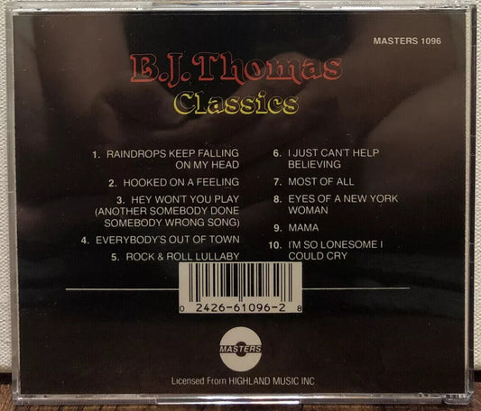 B. J. Thomas - Classics (CD)