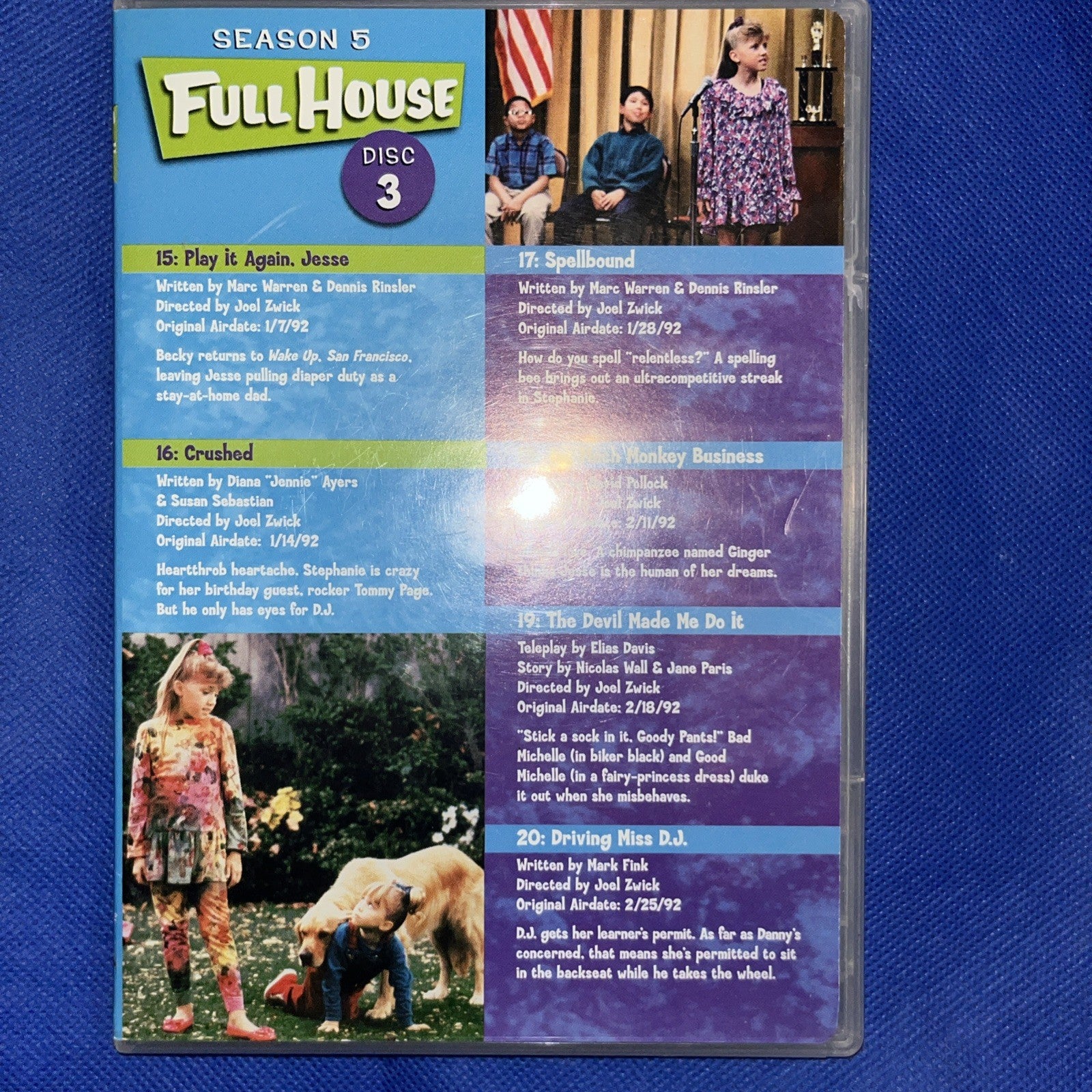 Full House: the Complete Fifth Season (DVD, 1991) Missing Outer Case