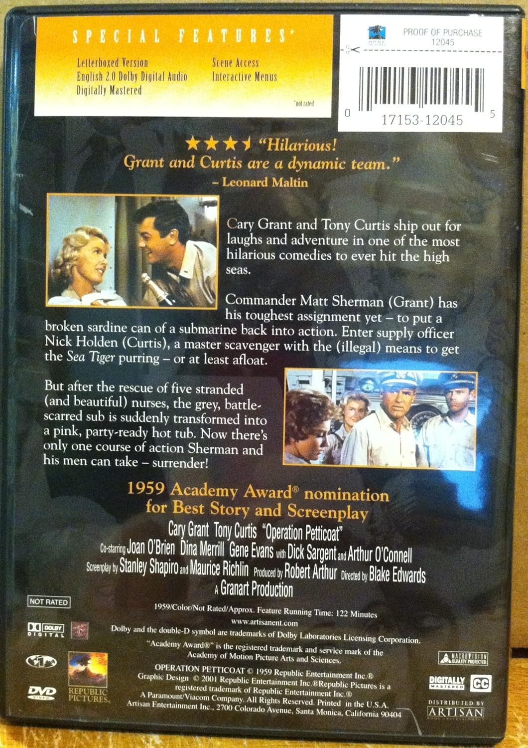 Operation Petticoat (DVD, 1959) - New