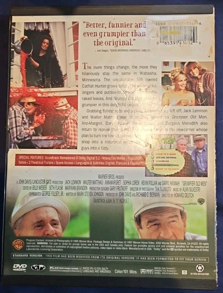 Grumpier Old Men (DVD, 1995) Tested
