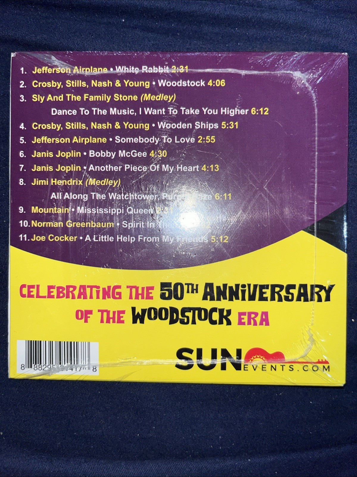 Peace & Love Tour 2019, Rare CD, Sun Events, 11 Classic Rock Tracks, New/Sealed