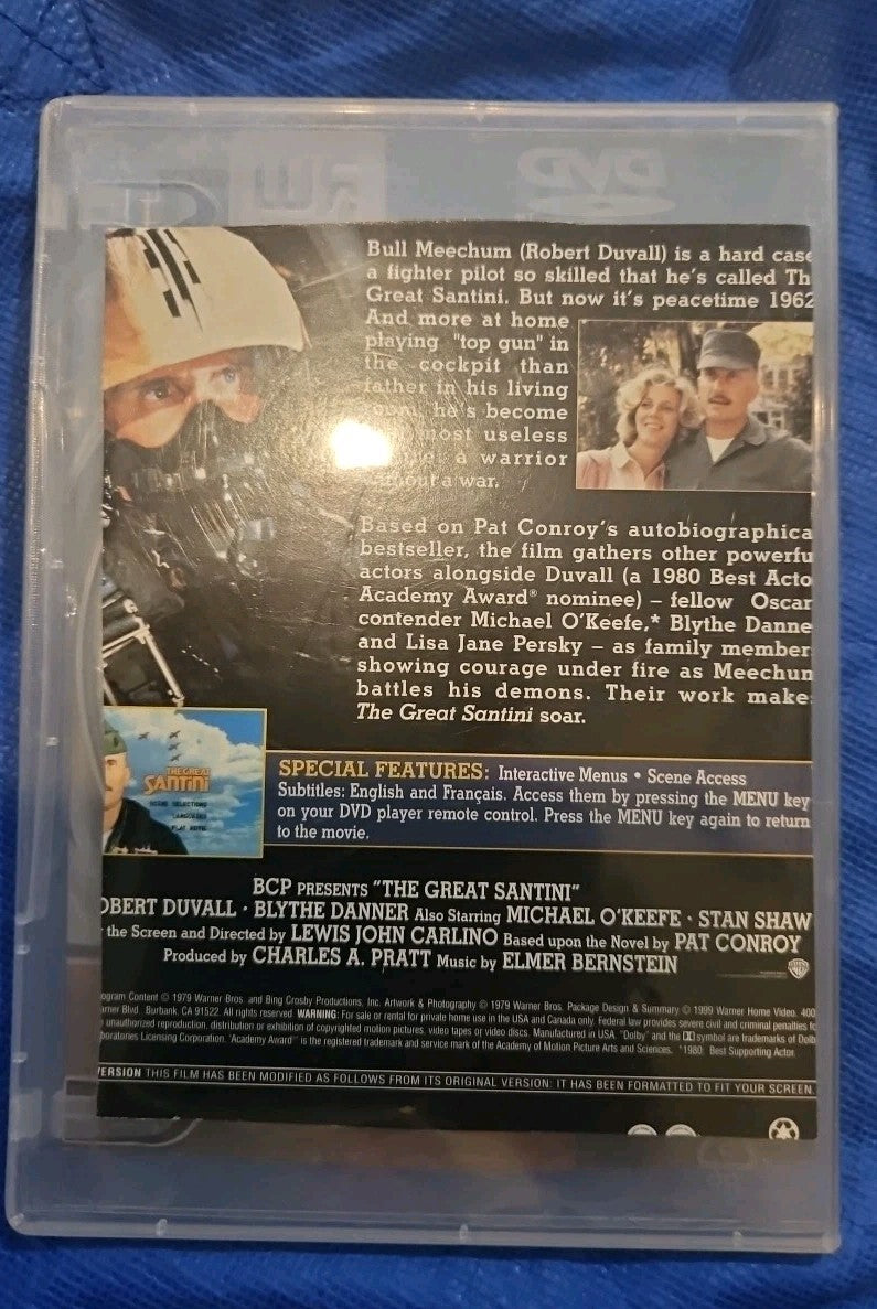 The Great Santini (DVD, 1979) Slimcase. Artwork Cropped. Tested
