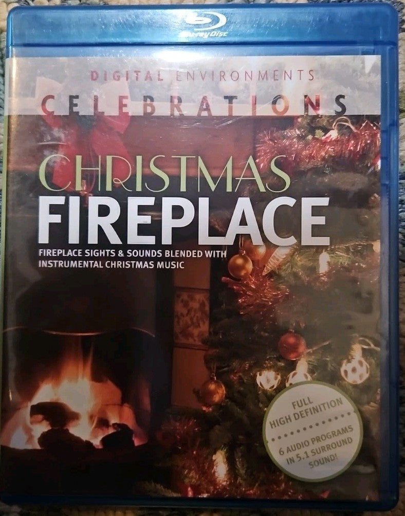 Christmas Fireplace (Blu-ray) No Digital Download. New Sealed
