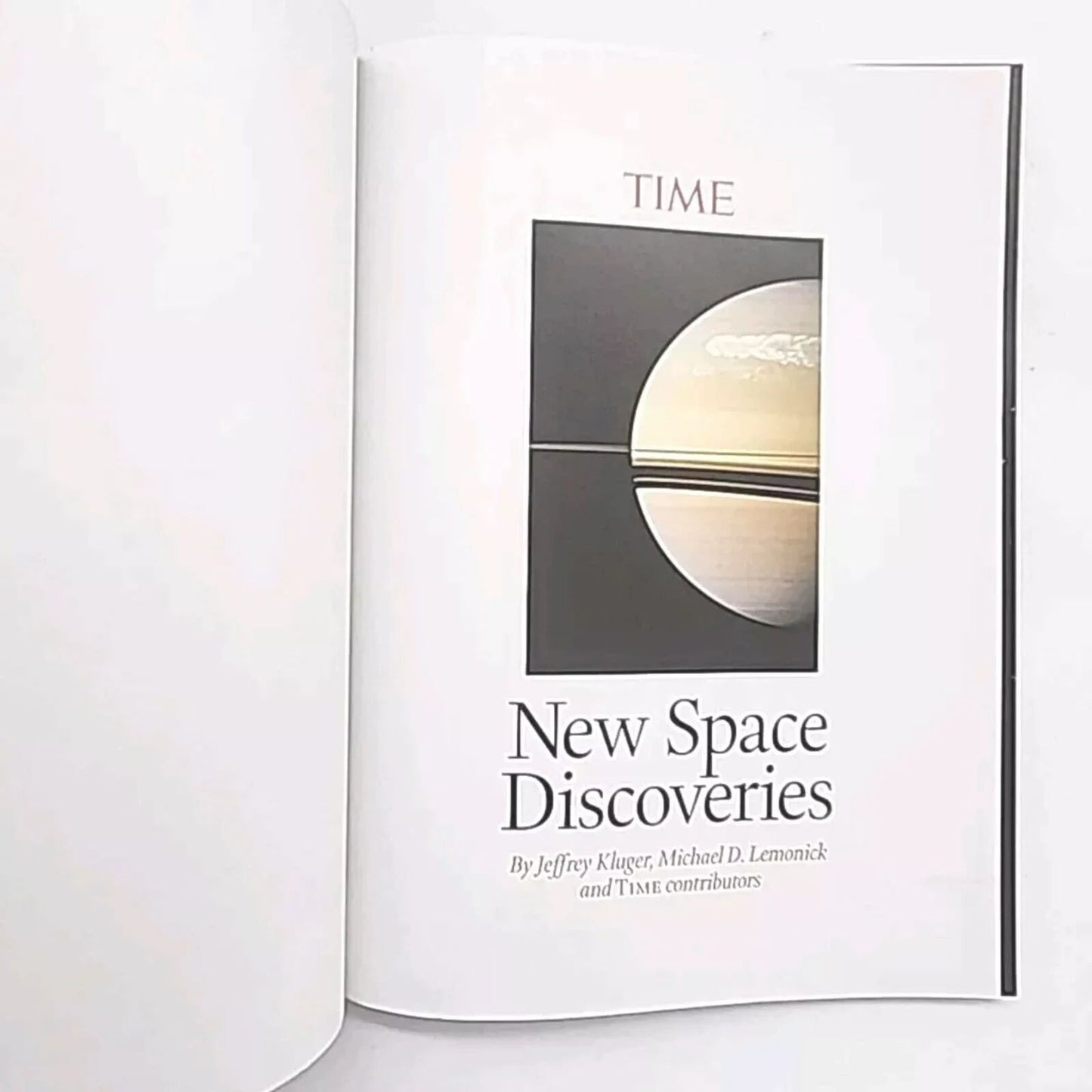 Time New Space Discoveries by Jeffery Kluger & Michael Lemonick Magazine