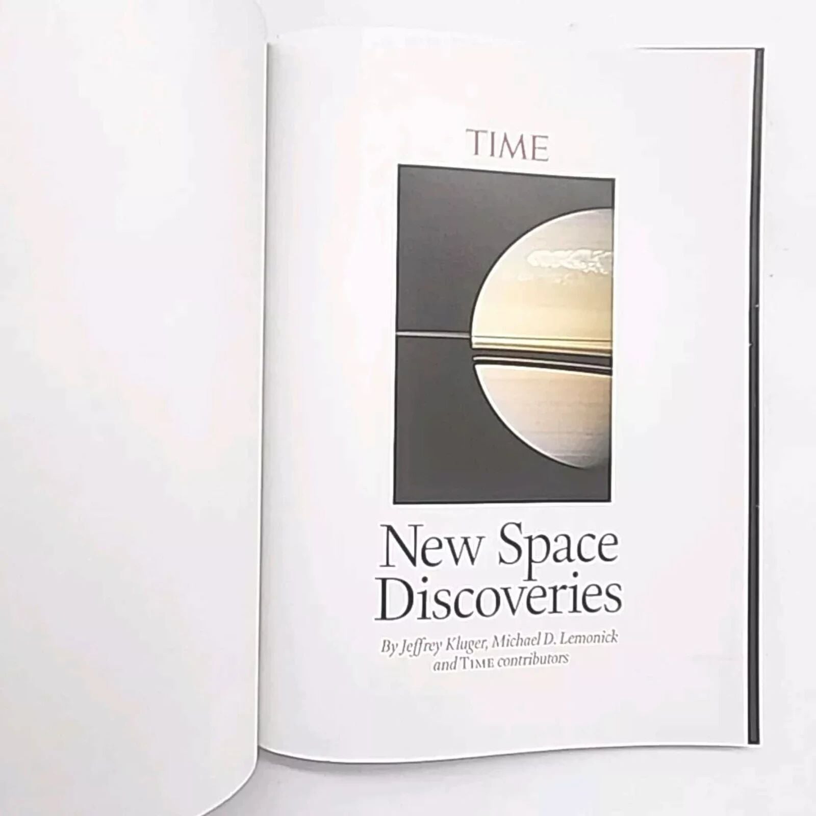 Time New Space Discoveries by Jeffery Kluger & Michael Lemonick Magazine