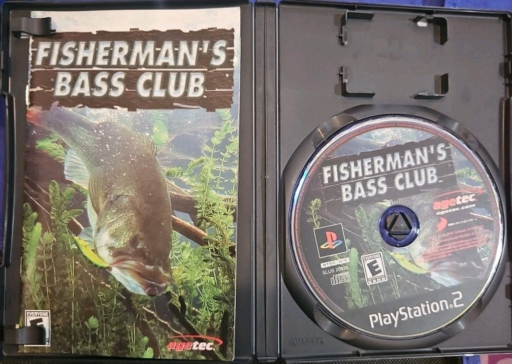 Fisherman's Bass Club - Sony PlayStation 2. Tested. Original Case. CIB
