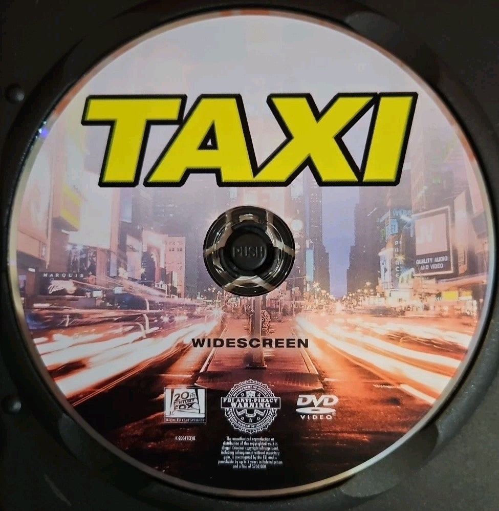 Taxi (DVD, 2004) Slim Case. Cropped Artwork. Tested