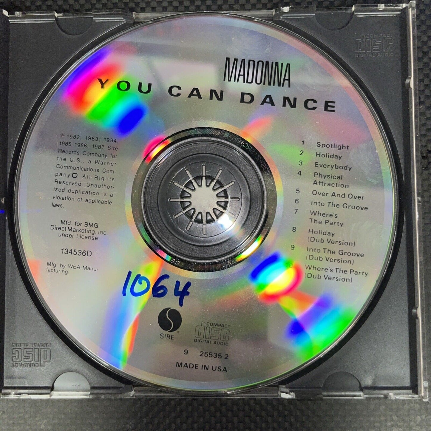 You Can Dance by Madonna (CD, 1990) Tested.  Disc And Artwork Are Annotated