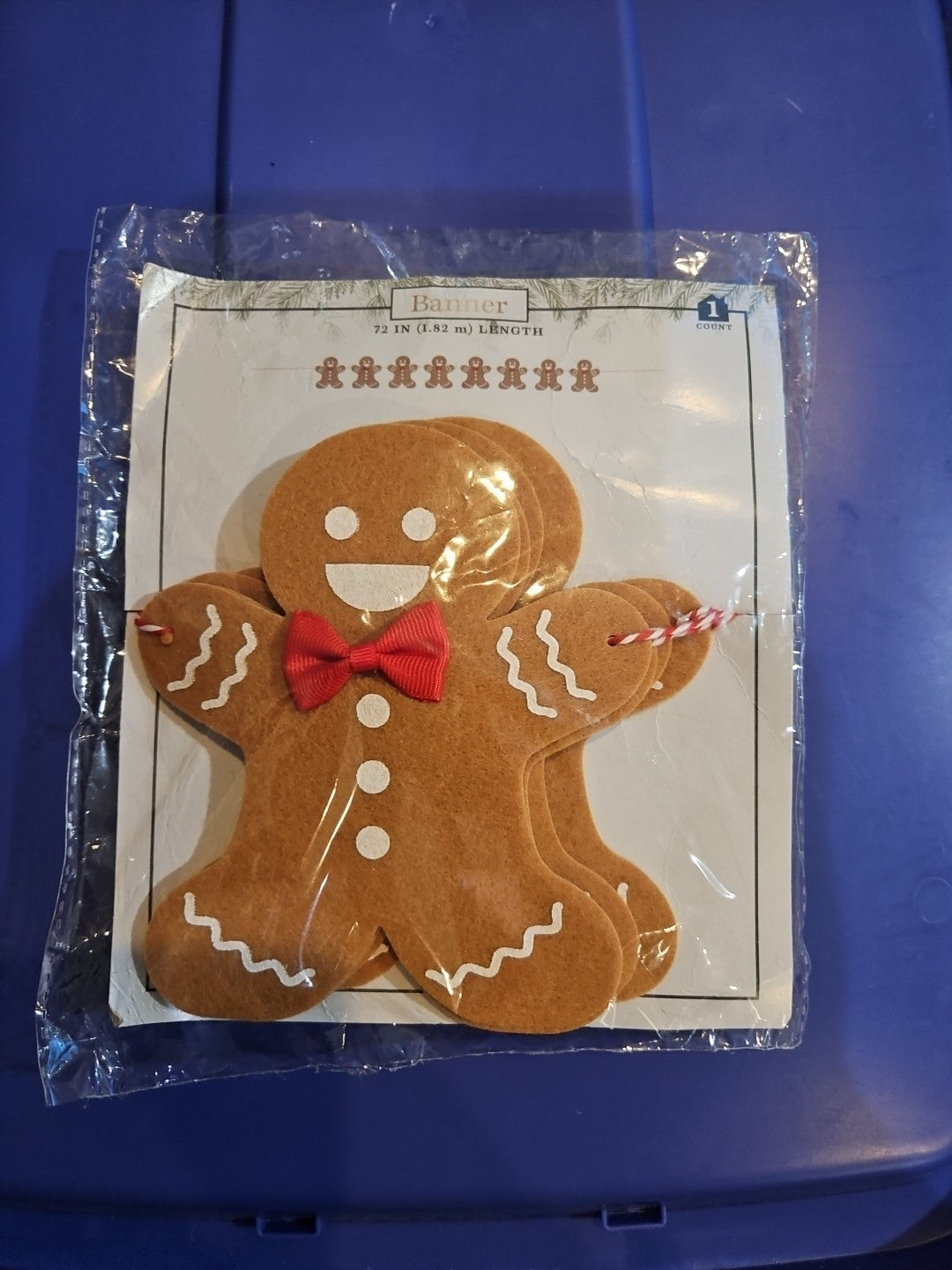 Felt Ginger Bread Man  Banner