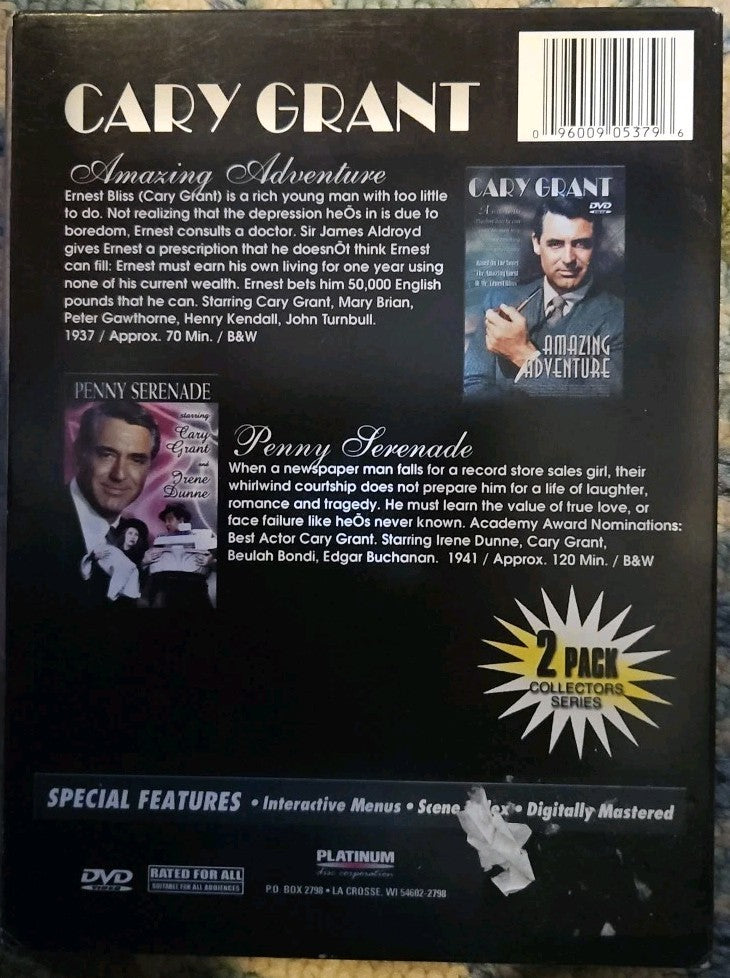 Amazing Adventure/Penny Serenade (DVD)  New