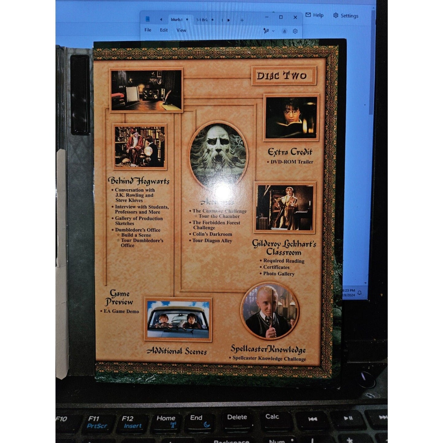 Harry Potter and the Chamber of Secrets Widescreen 2 DVD Set. Tested.