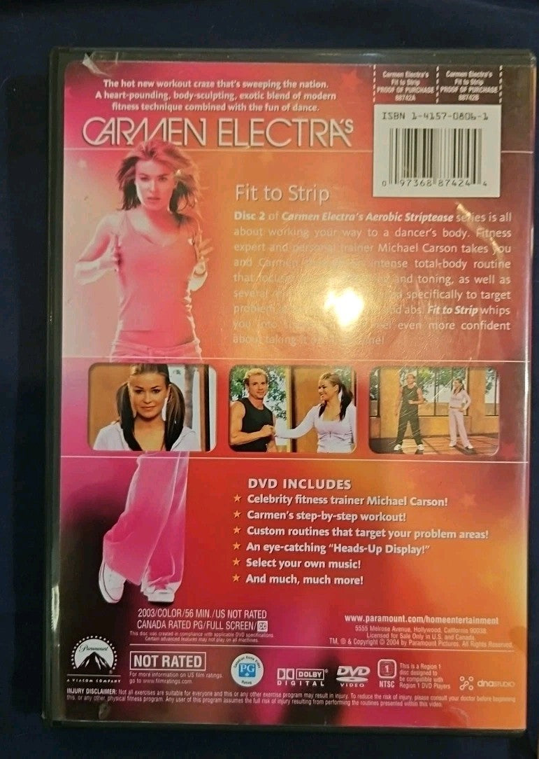 Carmen Electra's FIT to Strip (DVD, 2004)