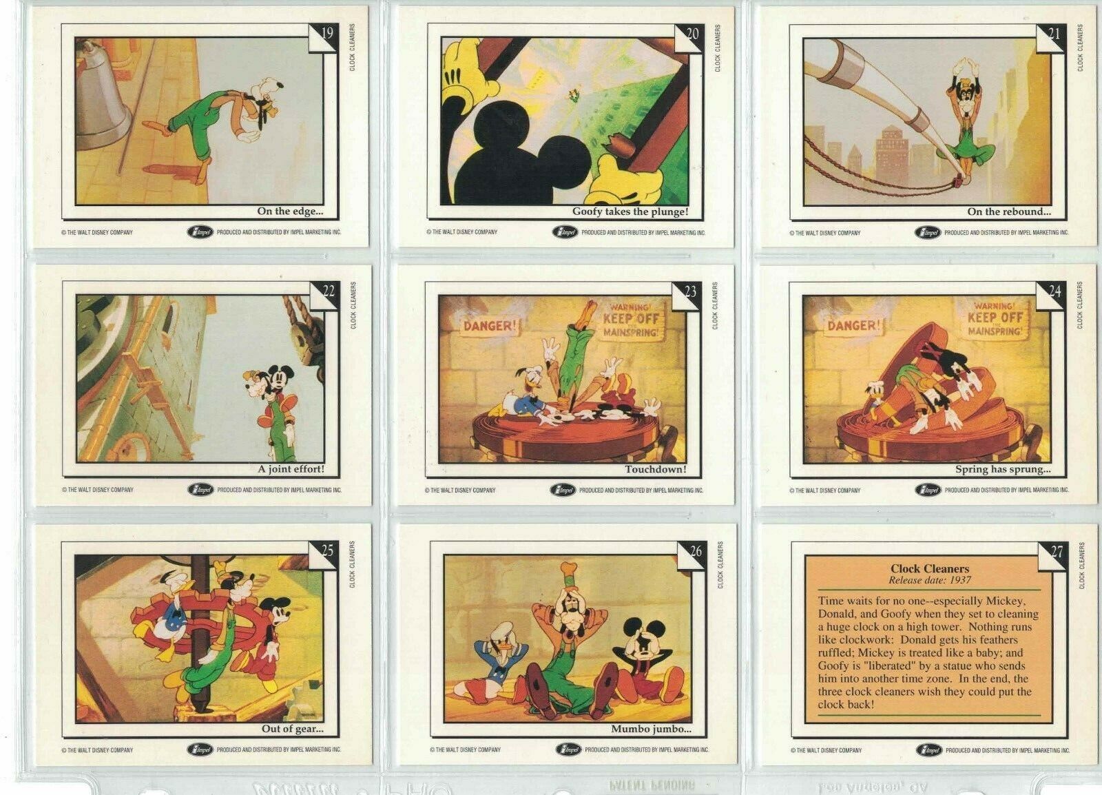 Disney Comics / Cards Drop Down