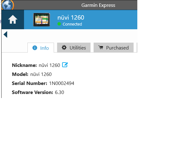 Garmin nuvi 1260 T GPS 32GB + Data + Charger + Mount + 2022 Maps Bundled