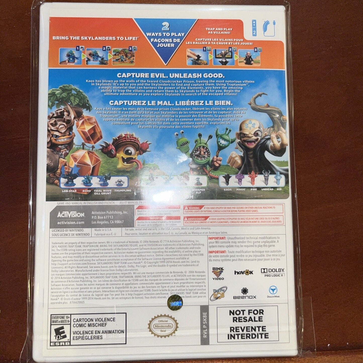 Skylanders Trap Team For Wii