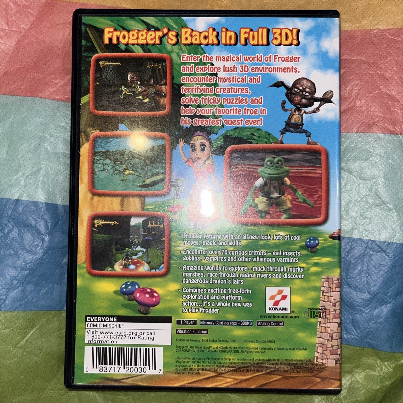 Frogger: The Great Quest (PS2) Tested. Manual. Original Case.