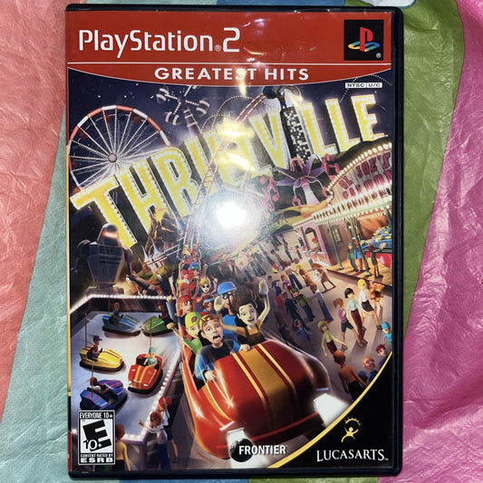Thrillville (PS2) Tested. Manual. Original Case.