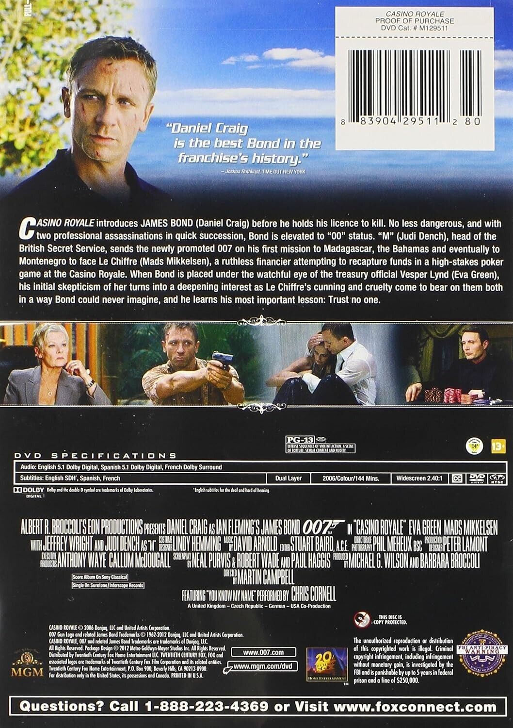 Casino Royale (DVD, 2007, 2-Disc Set, Full Frame) Brand New