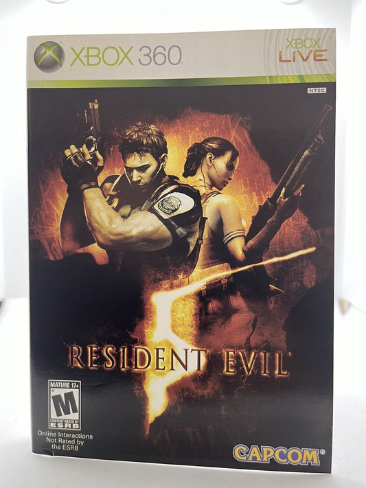 Resident Evil 5 (Microsoft Xbox 360, 2009)