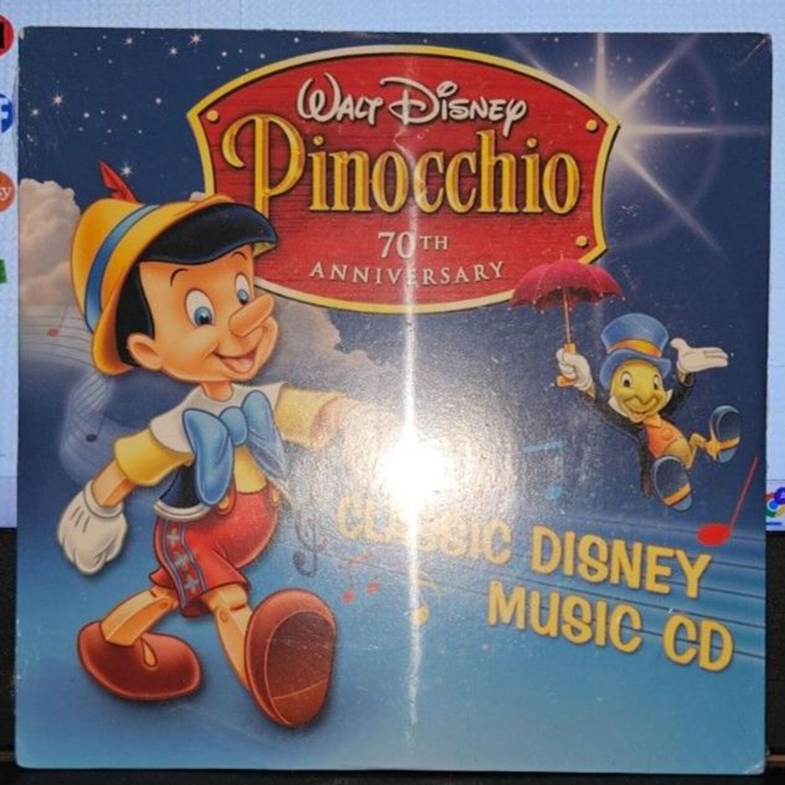 Walt Disney Pinocchio 70th Anniversary Music CD (New)