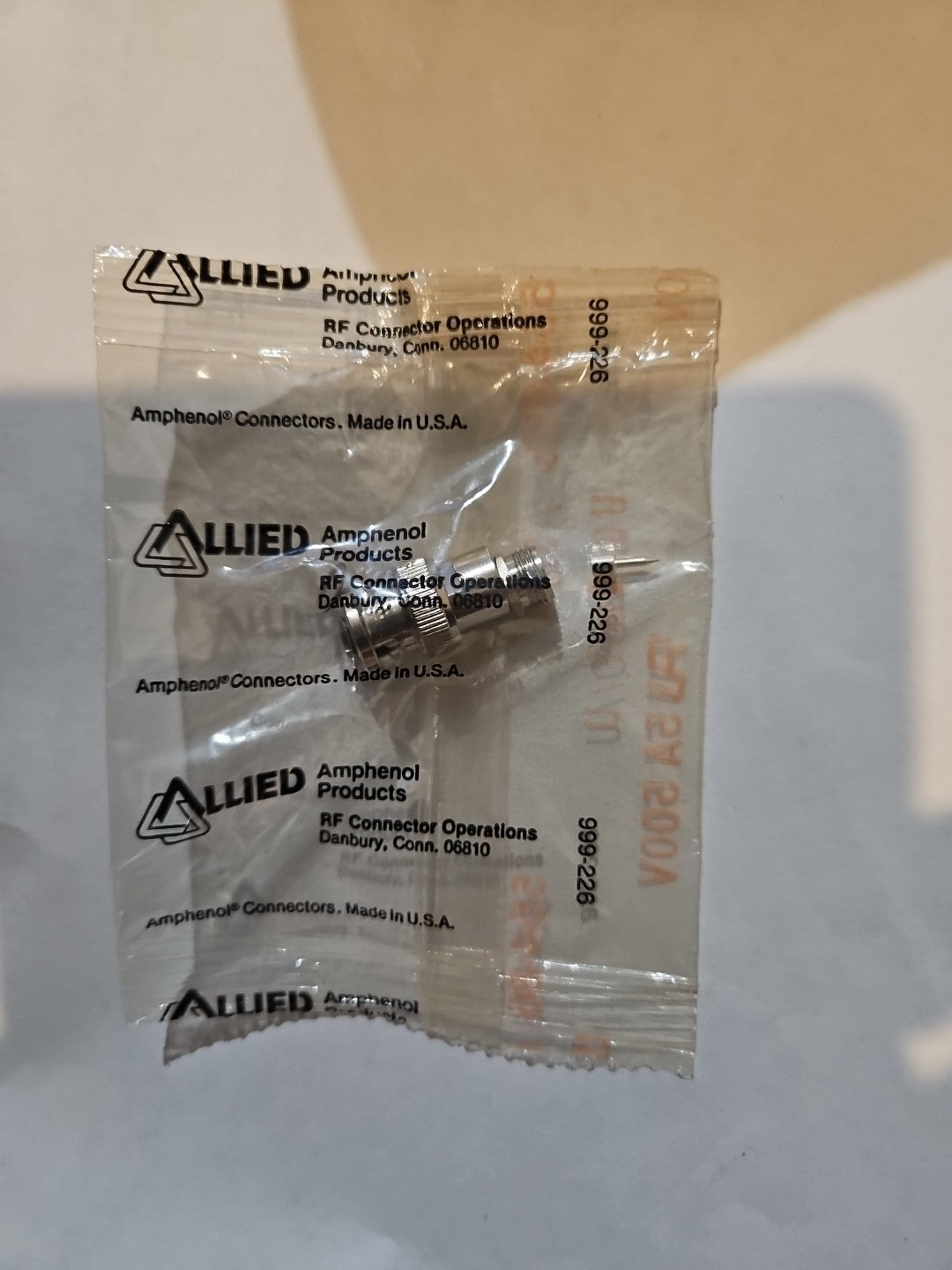 Allied Amphenol 999-226 BNC Connector Male. Multiple Item Discounted Shipping