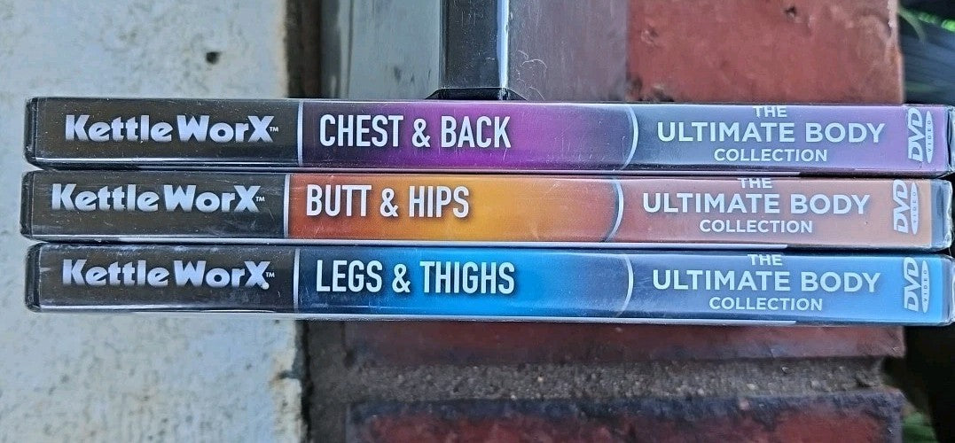 Kettle Worx Ultimate Body Collection 3 DVDs Set New Sealed